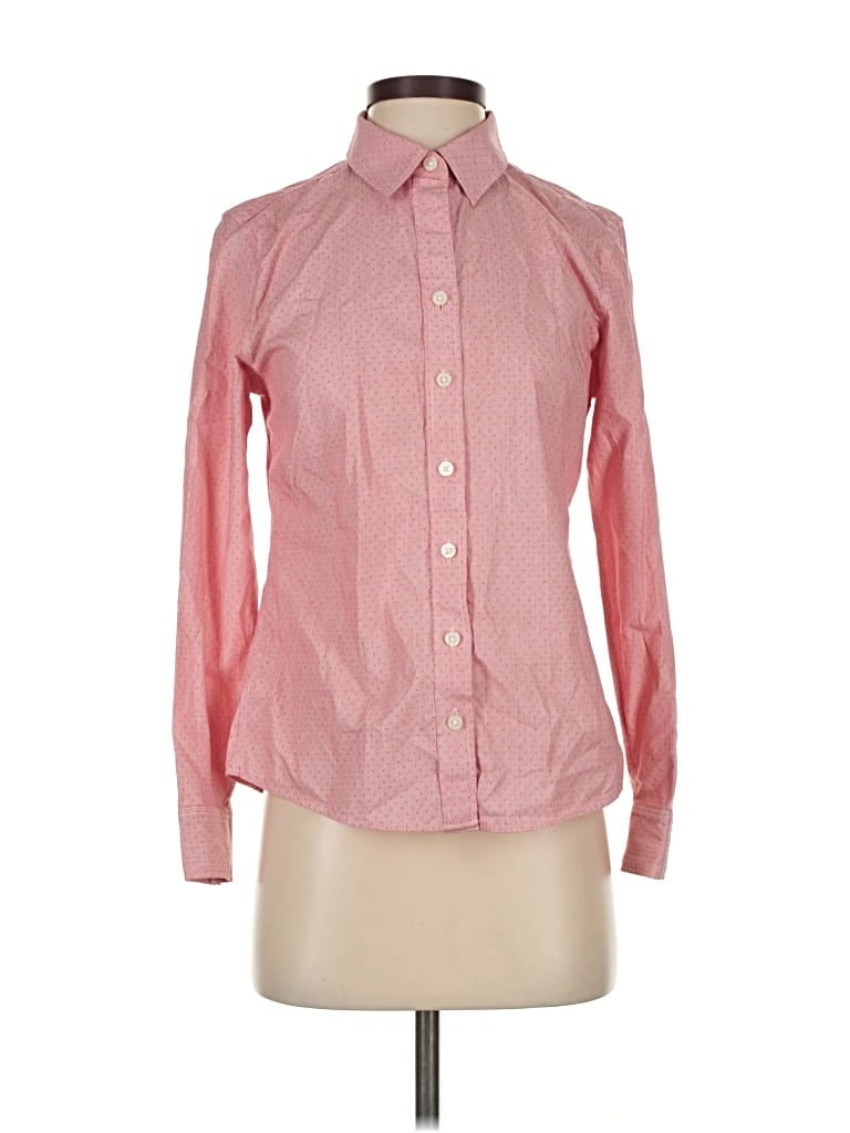 Pre-owned Banana Republic Long Sleeve Button Down Shirt In Pink