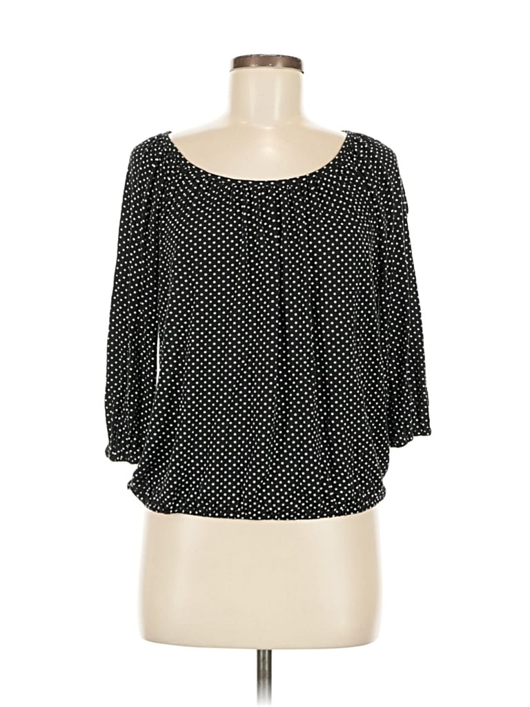 Pre-owned Michael Michael Kors 3/4 Sleeve Blouse In Black