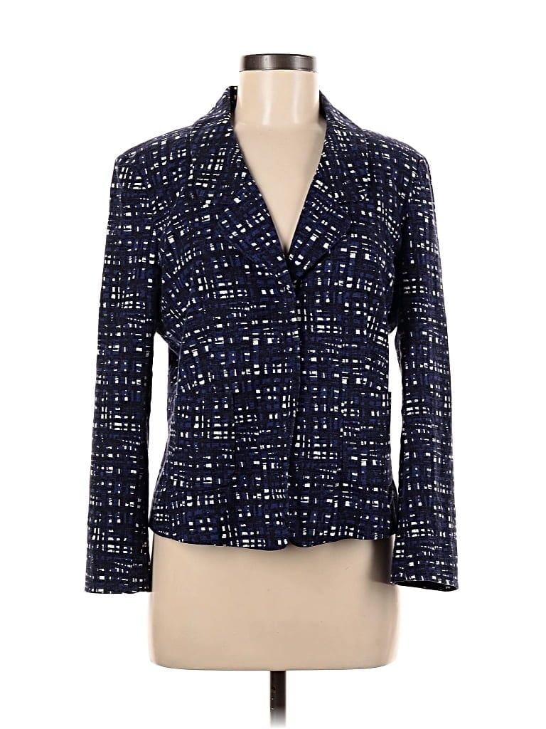 Pre-owned Ann Taylor Blazer Jacket In Blue