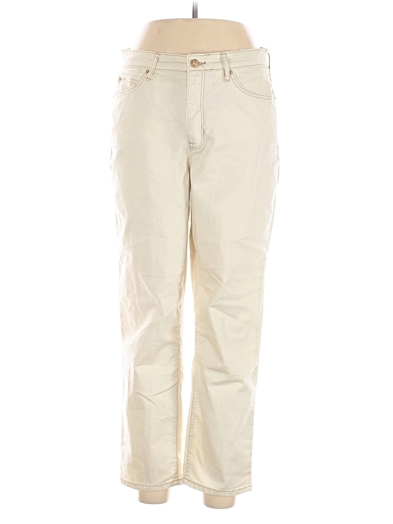 Pre-owned Nicole Miller Jeans In White