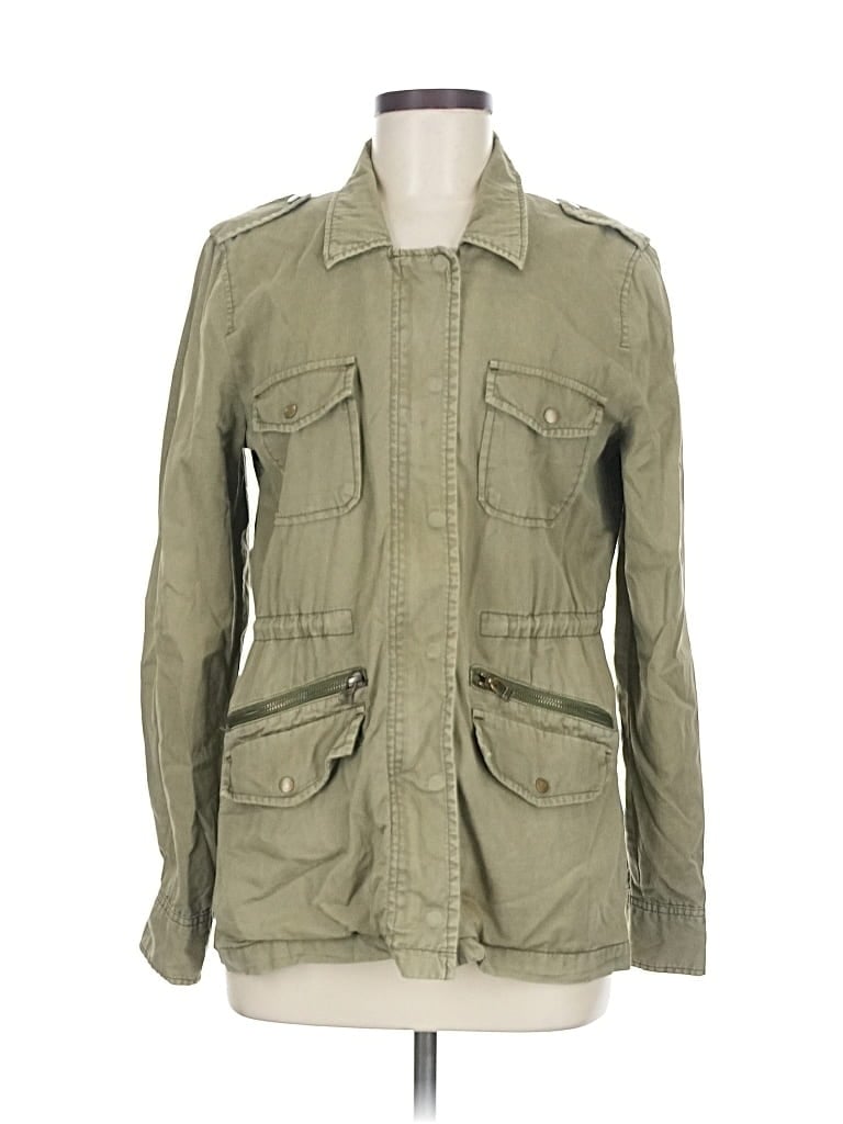 Pre-owned Velvet Jacket In Green