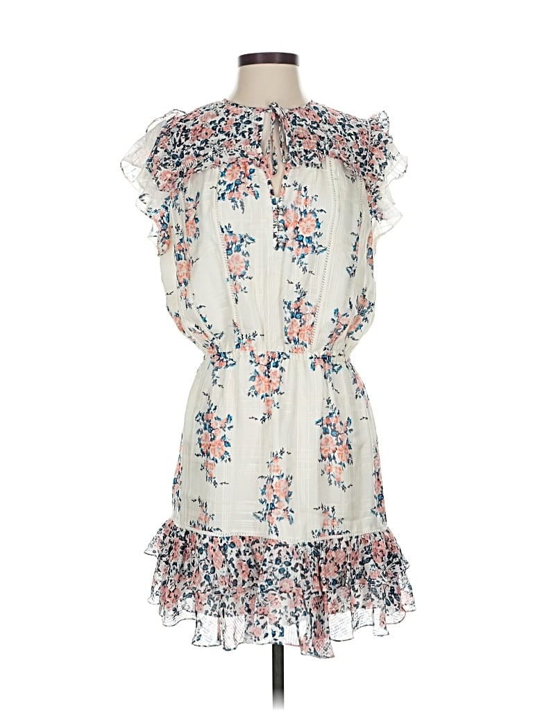 Pre-owned Veronica Beard Casual Dress In White