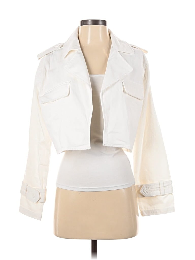 Pre-owned Forever 21 Jacket In White