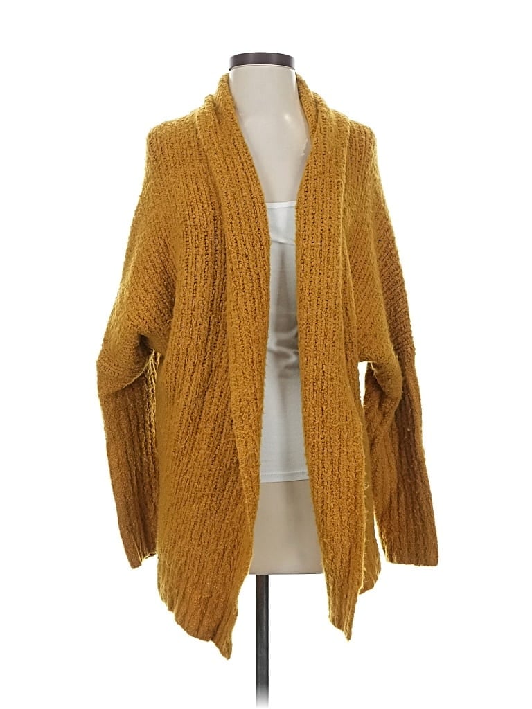 Pre-owned Sleeping On Snow Cardigan Sweater In Gold
