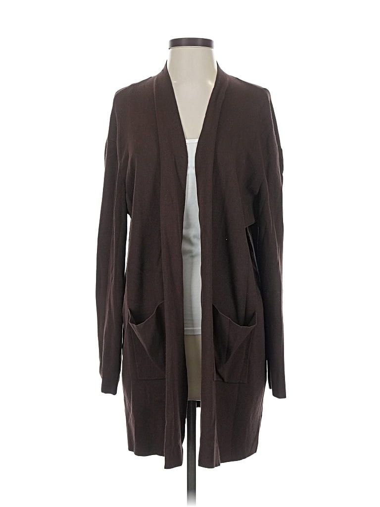 Pre-owned Easy Spirit Cardigan Sweater In Brown