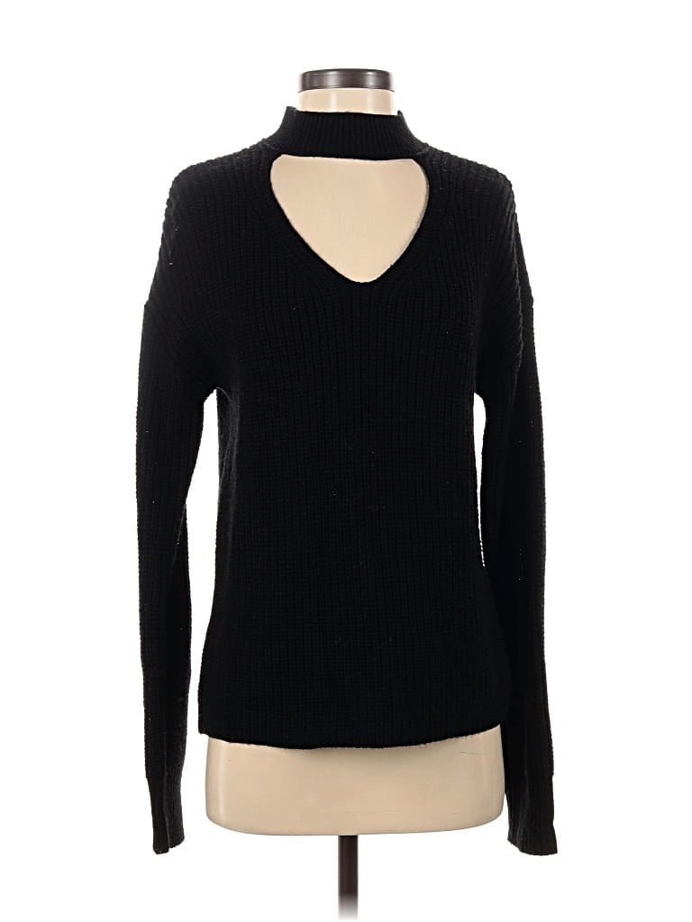 Pre-owned American Rag Cie Turtleneck Sweater In Black