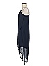 H&M 100% Polyester Solid Blue Cocktail Dress Size 6 - photo 5