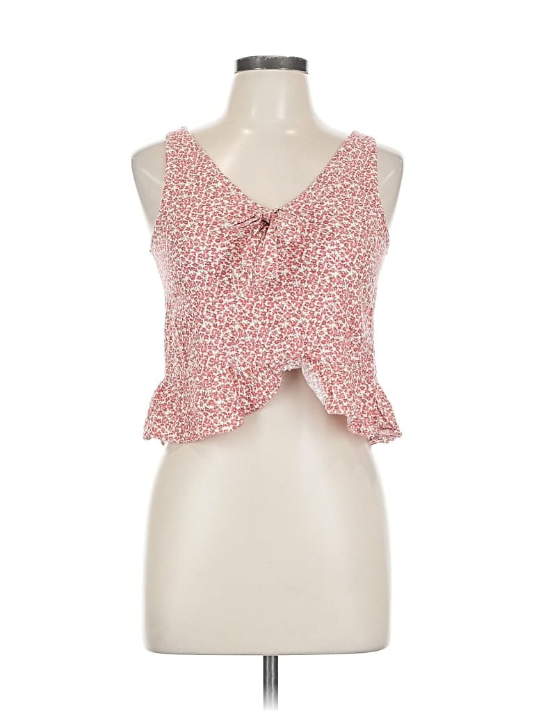 Pre-owned Copper Key Sleeveless Blouse In Red