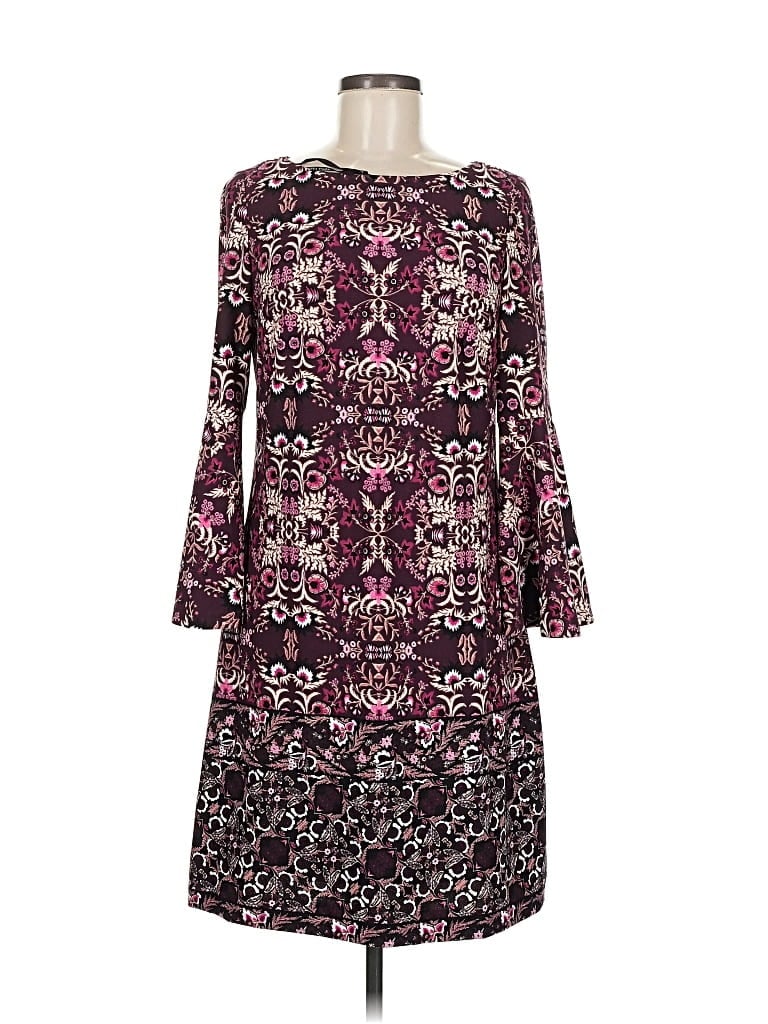 Pre-owned Vince Camuto Casual Dress In Burgundy