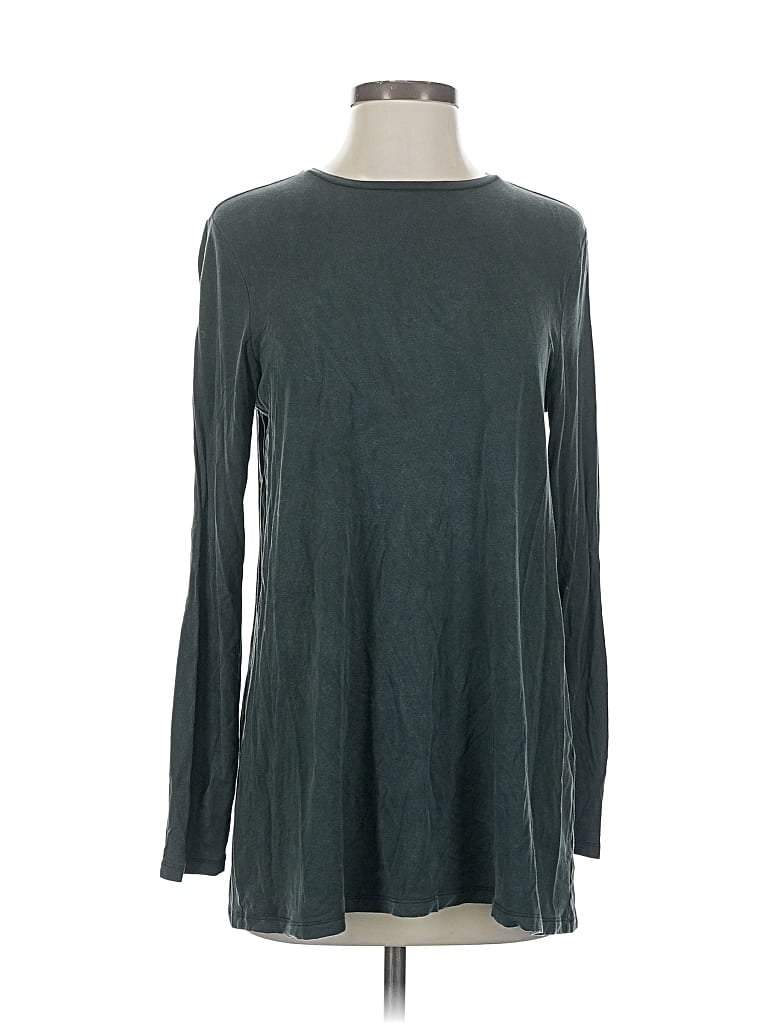 Pre-owned Eileen Fisher Long Sleeve T-shirt In Green