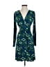 Veronica M. Print Green Cocktail Dress Size S - photo 1
