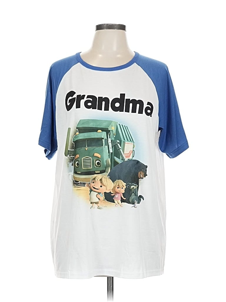 Pre-owned Assorted Brands Short Sleeve T-shirt In Blue