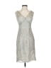 BCBGMAXAZRIA Silver Cocktail Dress Size 2 - photo 1