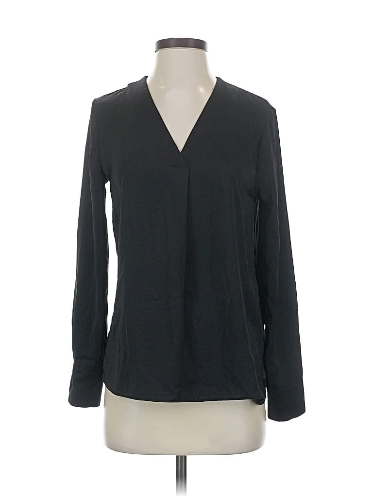 Pre-owned Banana Republic Factory Store Long Sleeve Blouse In Gray