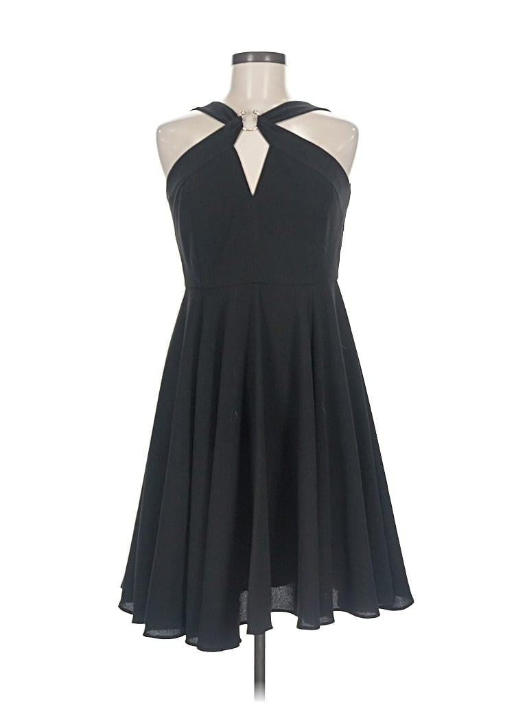 Pre-owned Halston Heritage Cocktail Dress In Black