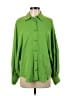 Zara Green Long Sleeve Button-Down Shirt Size XS - photo 1