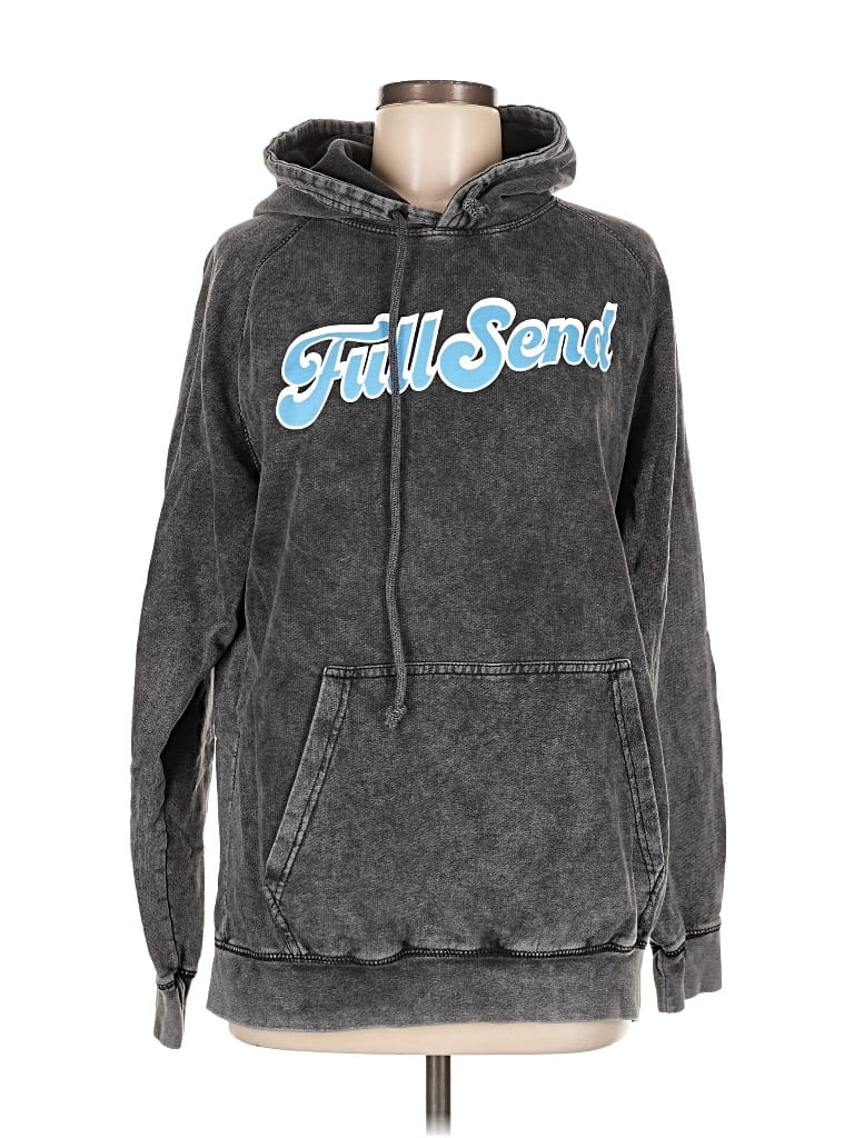 Pre-owned Assorted Brands Pullover Hoodie In Gray