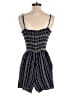 Ann Taylor LOFT 100% Rayon Checkered-gingham Blue Romper Size XS - photo 2
