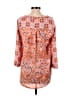 BCBGMAXAZRIA Paisley Orange 3/4 Sleeve Blouse Size XS - photo 2