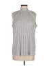 Adrianna Papell Silver Sleeveless Blouse Size M - photo 1
