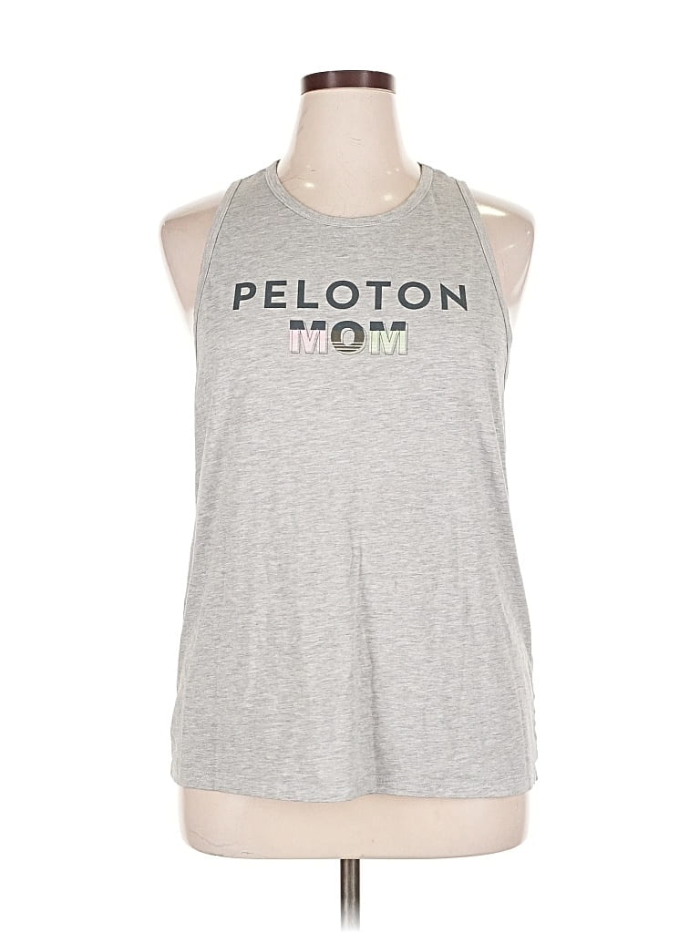 Pre-owned Peloton Sleeveless T-shirt In Gray