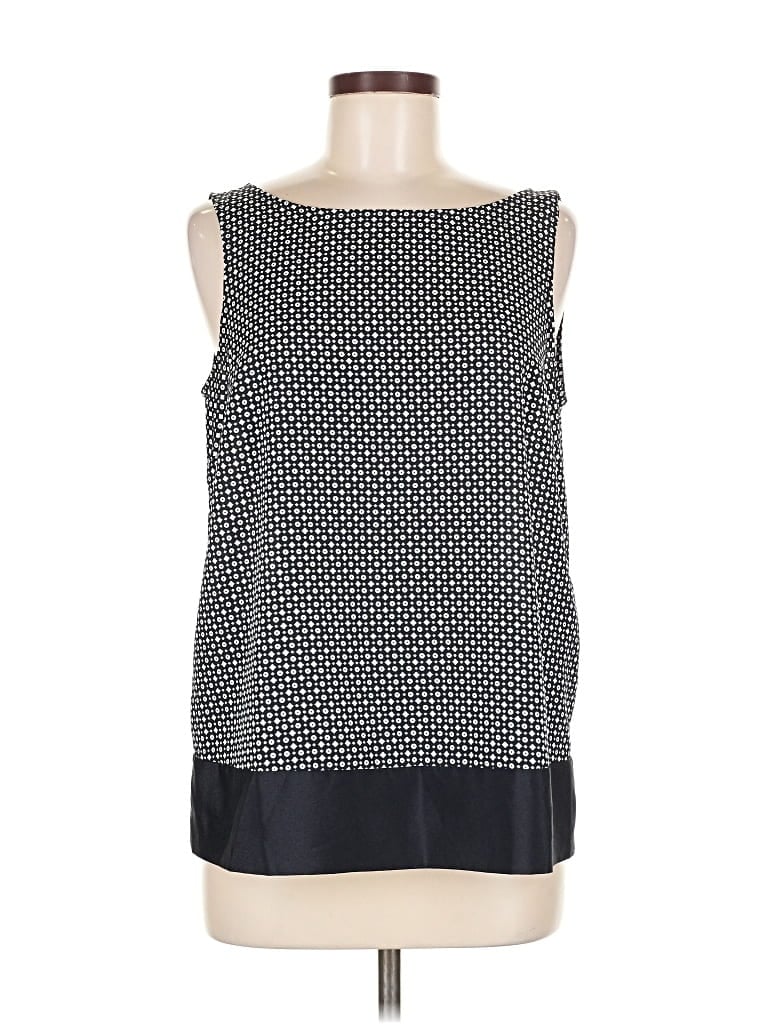Pre-owned Ann Taylor Loft Sleeveless Top Black Square Neckline Tops
