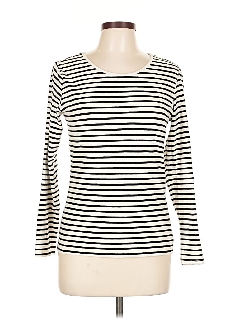 Pre-owned H&m Long Sleeve T-shirt In White