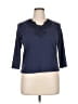 Together Blue 3/4 Sleeve Top Size XL (estimated) - photo 1