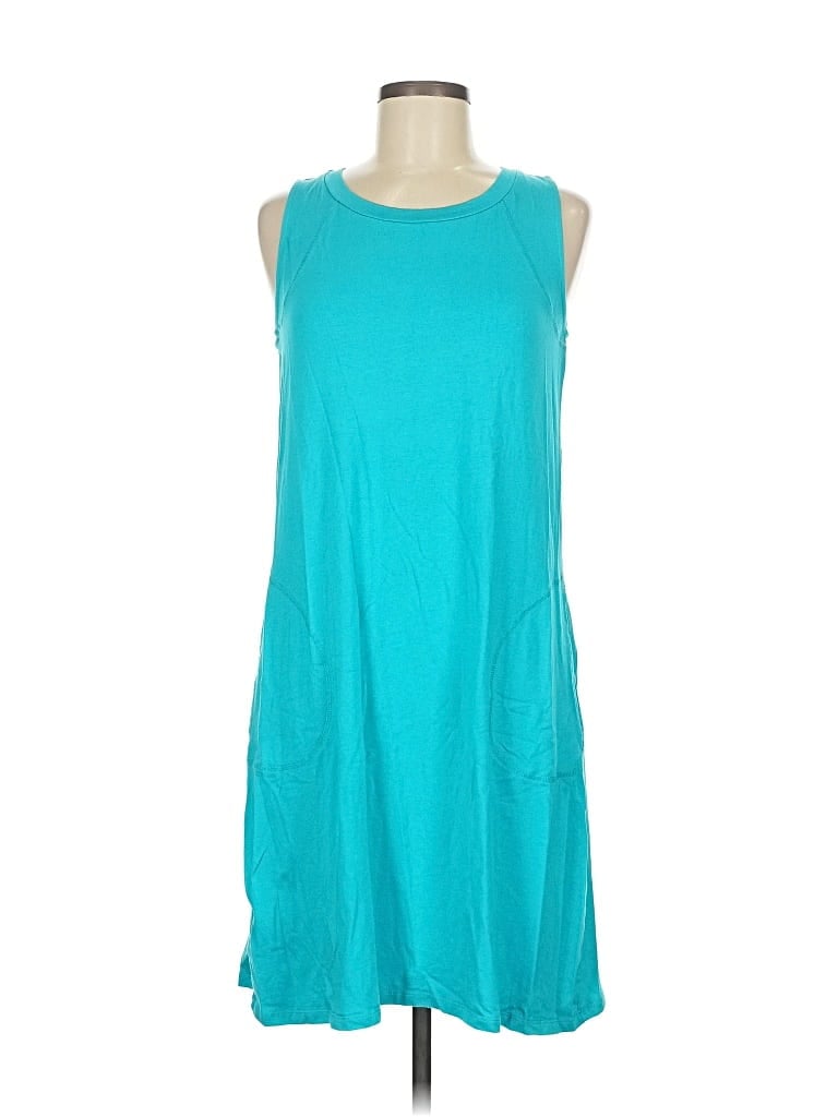 Pre-owned August Silk Casual Dress In Blue