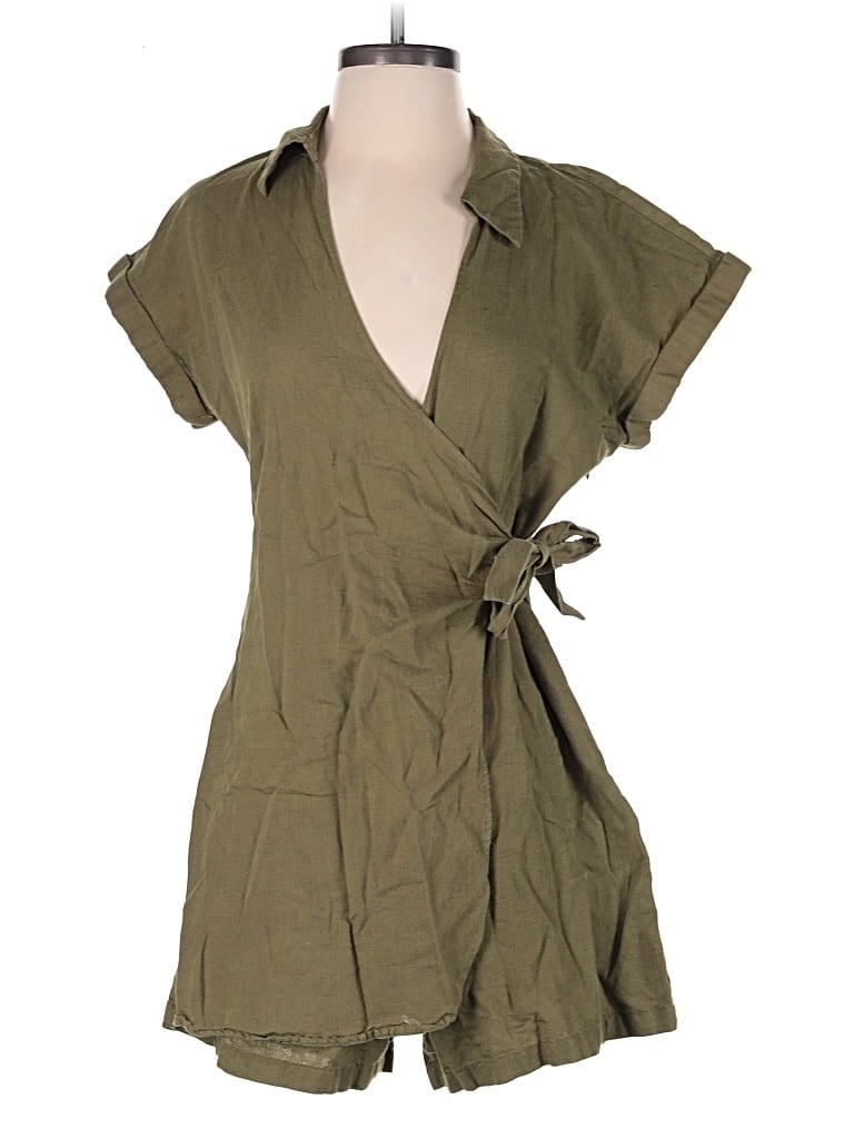 Pre-owned Zara Romper In Green