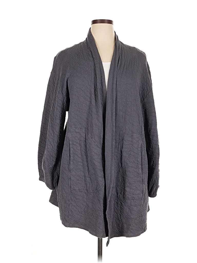 Pre-owned T.la Cardigan Sweater In Gray
