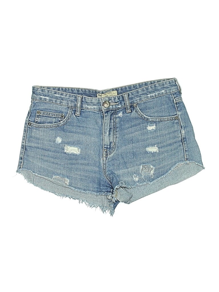 Pre-owned Free People Denim Shorts In Blue
