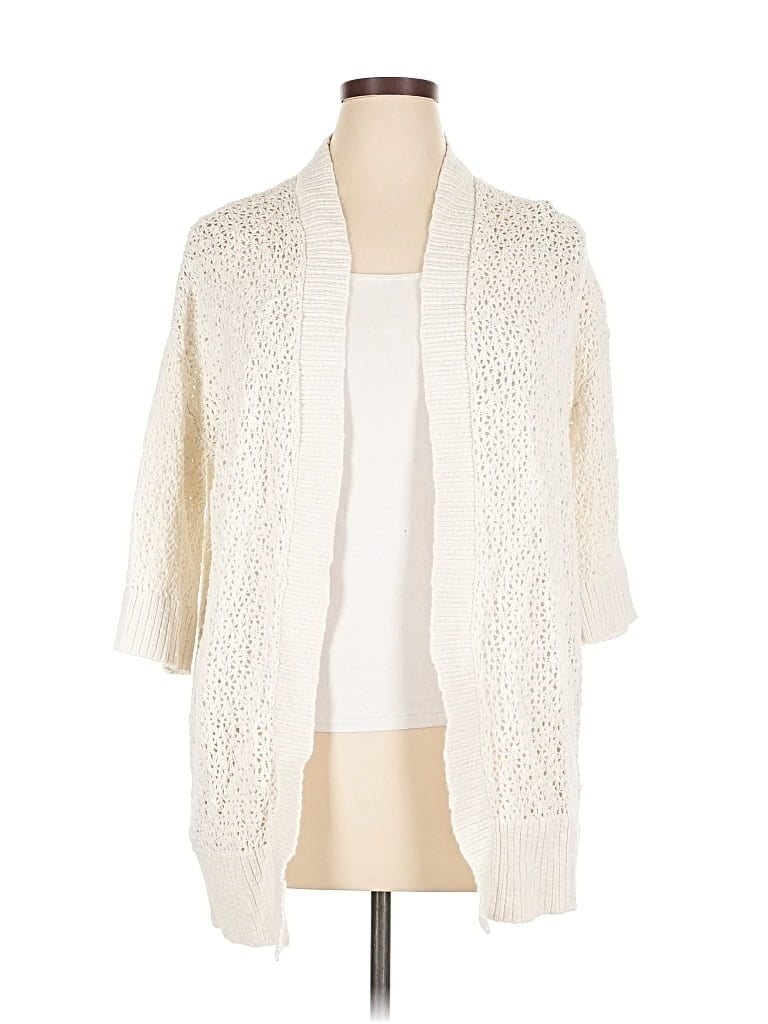 Pre-owned Torrid Cardigan Sweater In White