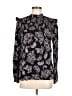 Unbranded 100% Viscose Paisley Black Long Sleeve Blouse One size - photo 1