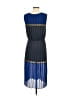 BCBGMAXAZRIA 100% Polyester Blue Casual Dress Size S - photo 2