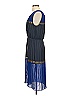 BCBGMAXAZRIA 100% Polyester Blue Casual Dress Size S - photo 5