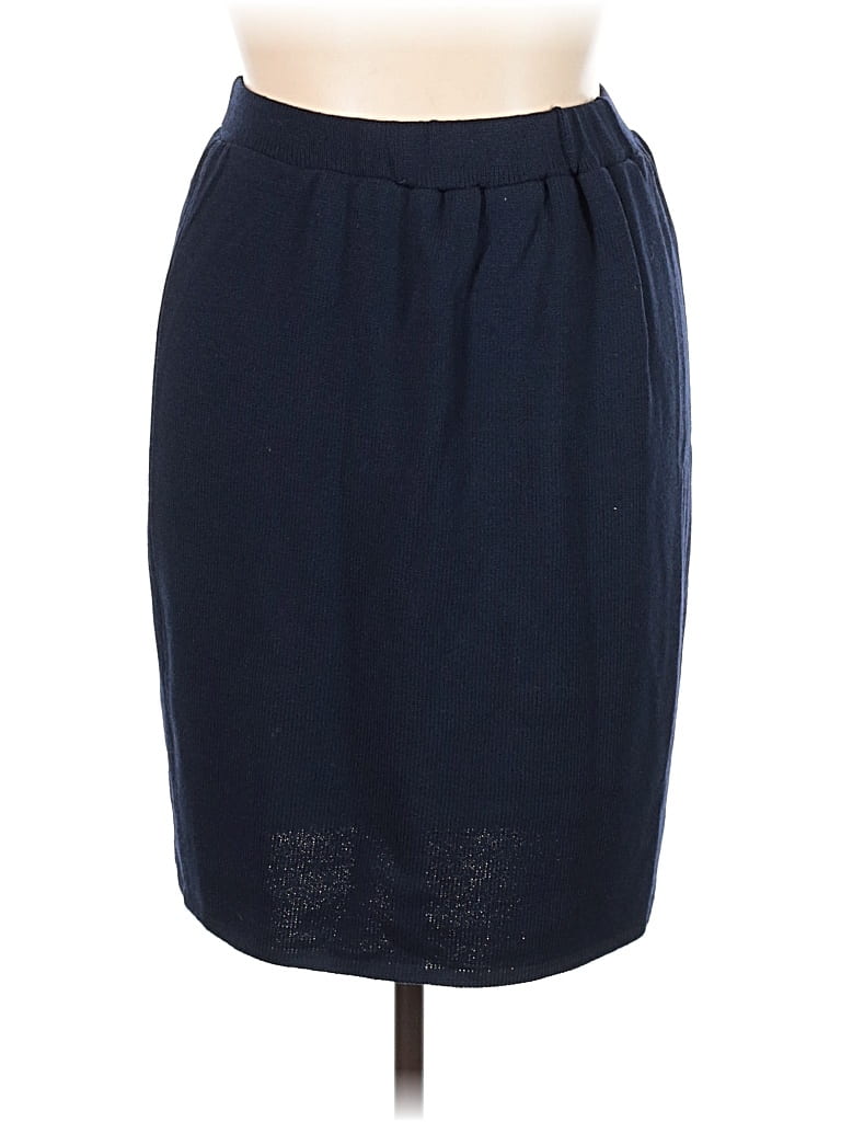 Pre-owned St John Formal Skirt In Blue