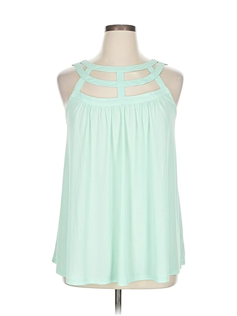 Pre-owned Torrid Sleeveless Blouse In Green