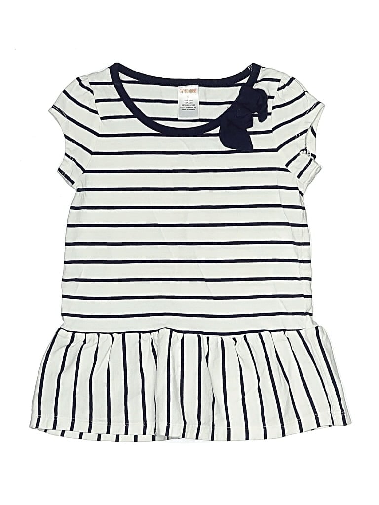 Pre-owned Gymboree Kids' Short Sleeve T-shirt In White