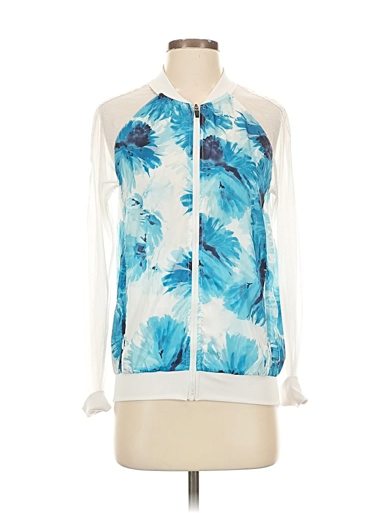 Pre-owned Fabletics Track Jacket In White