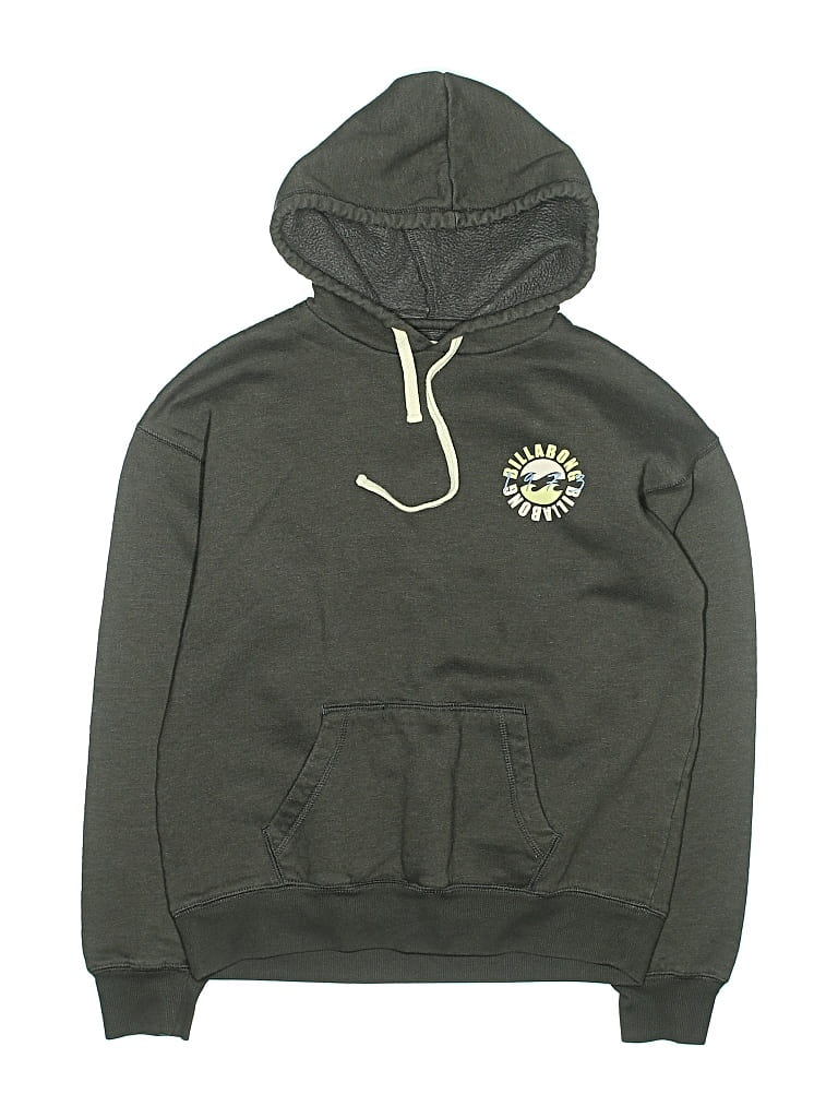 Pre-owned Billabong Kids' Pullover Hoodie In Green