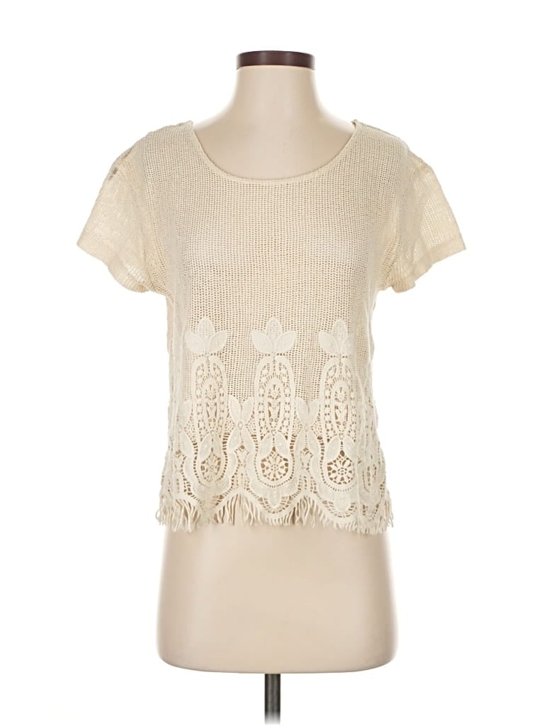 Pre-owned Mng Cardigan Sweater In White