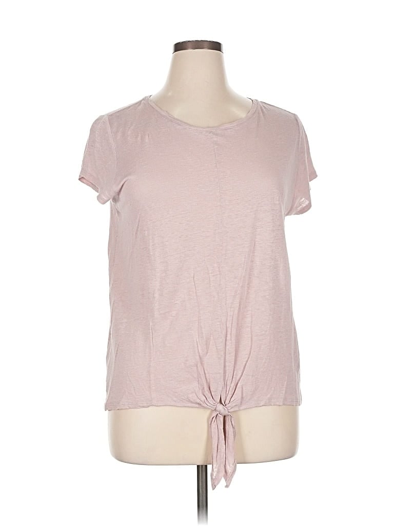 Pre-owned Ann Taylor Loft Short Sleeve T-shirt In Pink