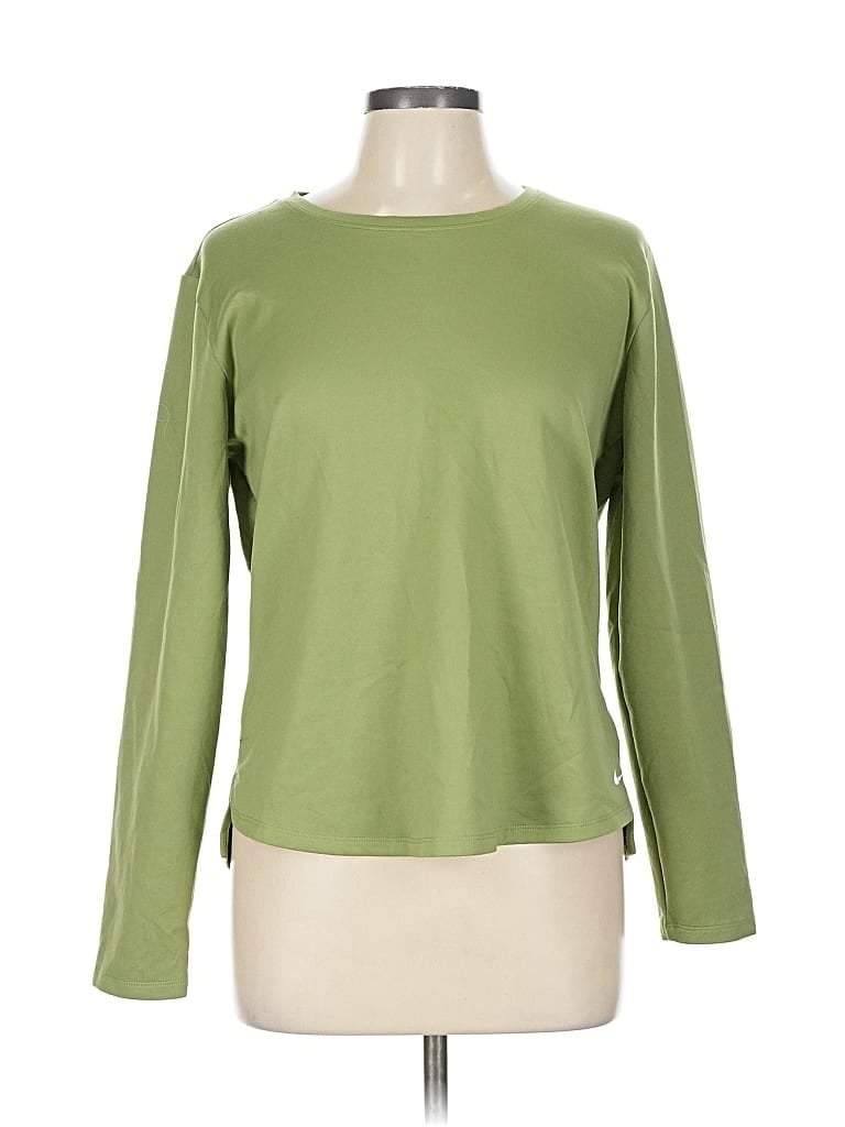 Pre-owned Nike Long Sleeve T-shirt In Green
