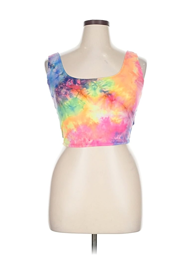 Pre-owned Fashion Nova Tank Top Pink Strapless Neckline Tops