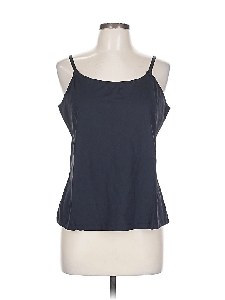 Pre-owned Coldwater Creek Tank Top Blue Strapless Neckline Tops