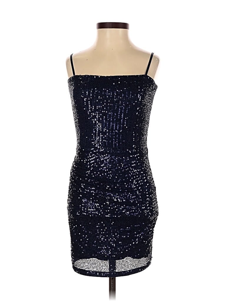 Pre-owned Katie J Nyc Cocktail Dress In Blue