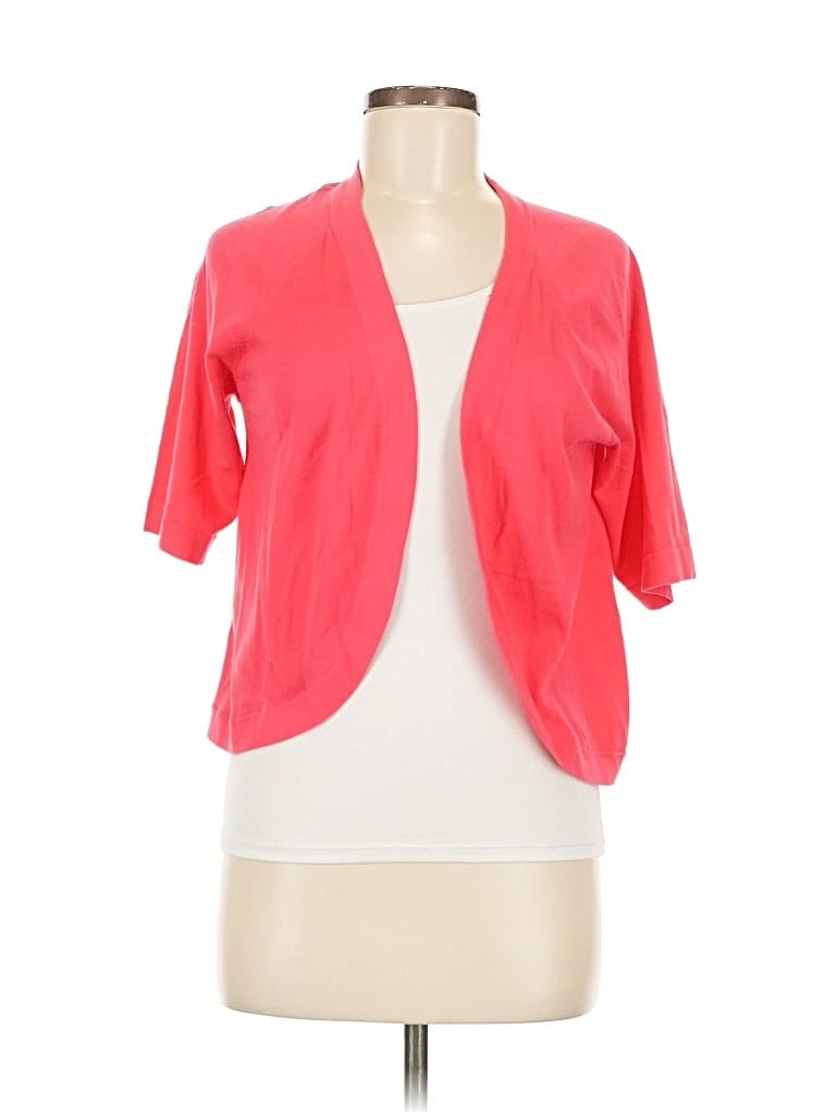 Pre-owned Talbots Outlet Cardigan Sweater In Pink