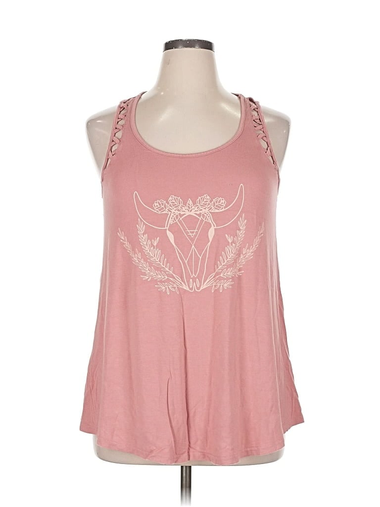 Pre-owned Torrid Tank Top Pink Halter Neckline Tops