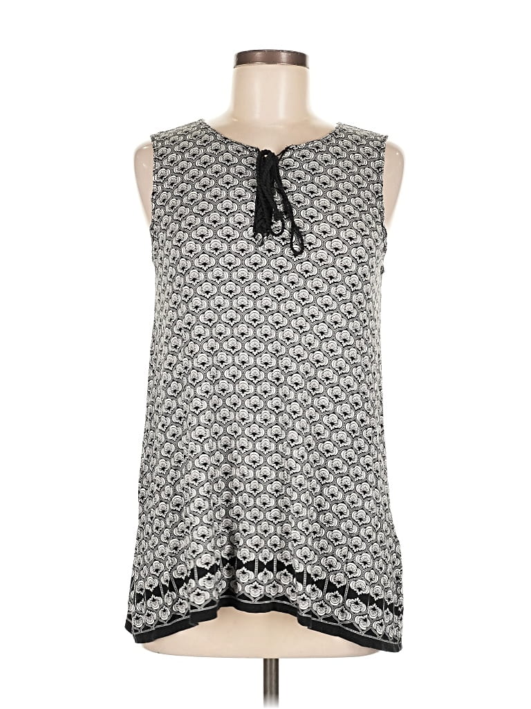 Pre-owned Max Studio Sleeveless Blouse In Gray